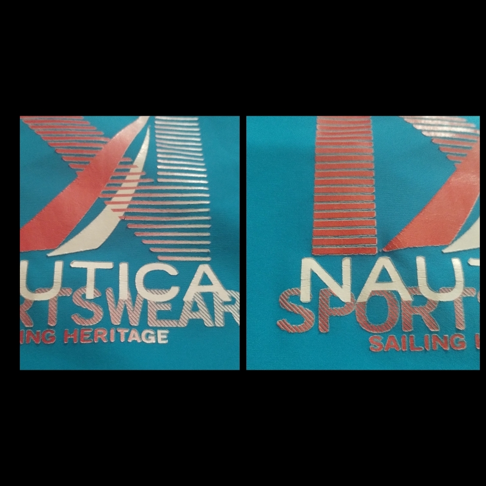 Nautica Sports Wear Sailing Heriatage Rash Guard Swim Surf Shirt Back Size XL - Picture 13 of 13